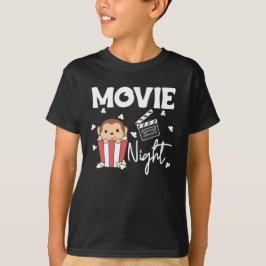 Monkey Popcorn Films Night Sweet Monkey Movies T-shirt