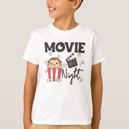 Monkey Popcorn Films Night Sweet Monkey Movies T-shirt