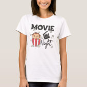 Monkey Popcorn Films Night Sweet Monkey Movies T-shirt (Voorkant)