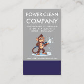 Monkey Power Clean Loyalty Punch Card (Achterkant)