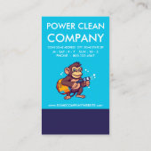 Monkey Power Clean Loyalty Stempelkaart (Achterkant)
