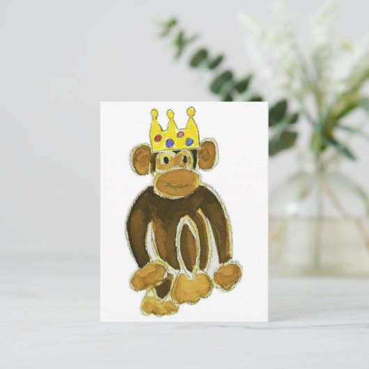 Monkey Prince Briefkaart (Staand voorkant)