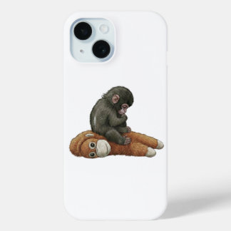 Monkey Punch, Baby Monkey Orangutan Hug  iPhone 15 Case