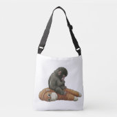 Monkey Punch, Baby Monkey Orangutan Hug  Crossbody Tas (Voorkant)