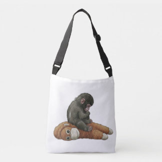 Monkey Punch, Baby Monkey Orangutan Hug  Crossbody Tas
