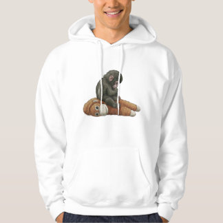 Monkey Punch, Baby Monkey Orangutan Hug  Hoodie