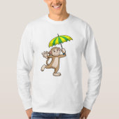 Monkey Rain Umbrella T-shirt (Voorkant)