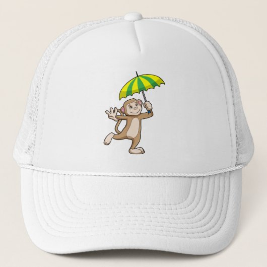 Monkey Rain Umbrella Trucker Pet (Voorkant)