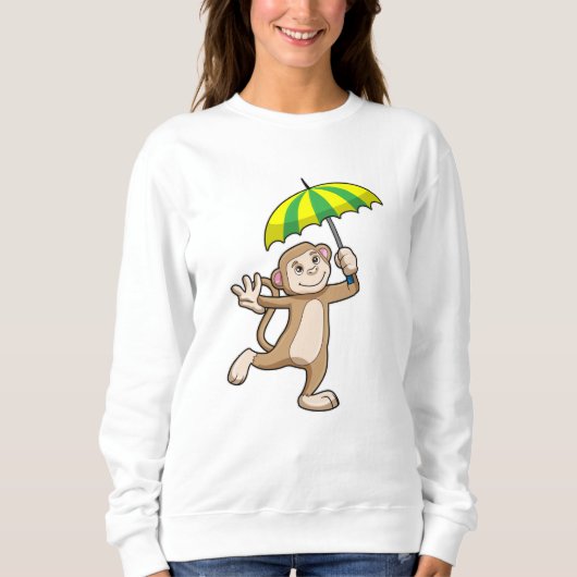 Monkey Rain Umbrella Trui (Voorkant)