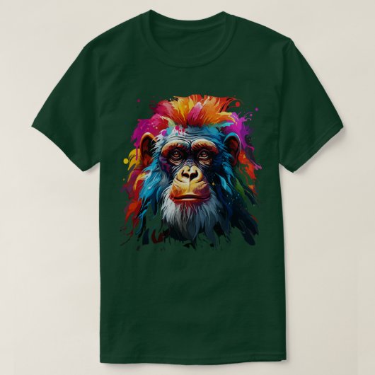 Monkey Rainbow T-shirt (Design voorkant)