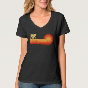 Monkey Retro 60s 70s Sunset Mammal Ape Zoo T-shirt