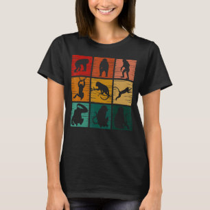Monkey Retro Wilde Dier voor Mannen 2 T-shirt