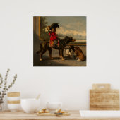 Monkey Riding Dog Poster (Keuken)