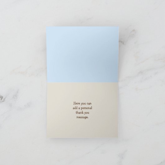 Monkey Rocker Guitar Player Note-kaarten Bedankkaart (Binnen)