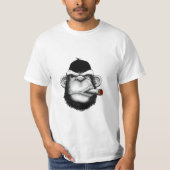 Monkey roken t-shirt (Voorkant)