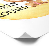 Monkey Safari Baby Nursery Poster Quote Cute (Hoek)