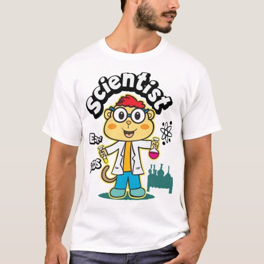 Monkey Scientist T-shirt (Voorkant)