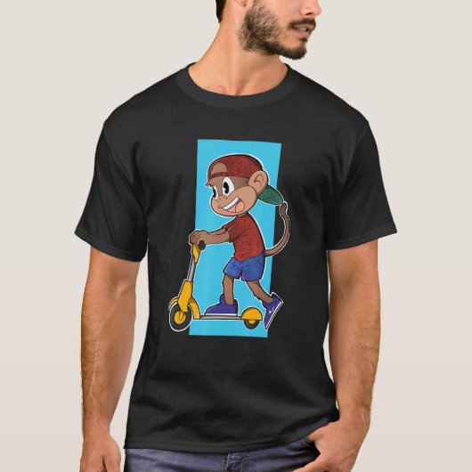 Monkey Scooter T-shirt (Voorkant)