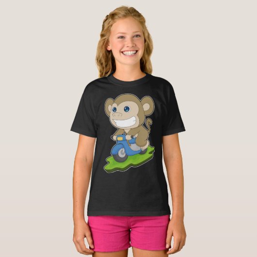 Monkey Scooter T-shirt (Voorkant volledig)