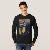 Monkey Scream Munch schildert de scream aap T-shirt (Voorkant volledig)