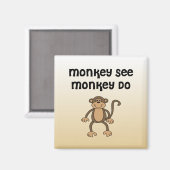 Monkey See, aap do Magneet (Voorkant / Achterkant)