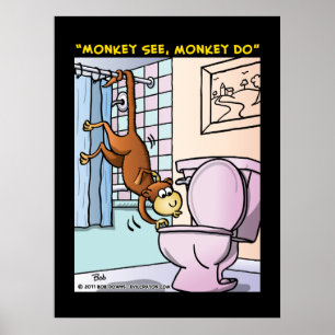 "Monkey See, aap do" Poster