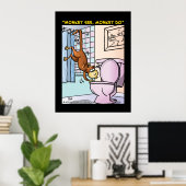 "Monkey See, aap do" Poster (Thuiskantoor)