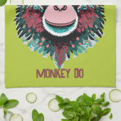 Monkey See, aap do Theedoek (Gevouwen)