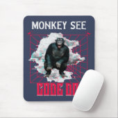Monkey See Code Do Funny Web Developer Muismat (Met muis)