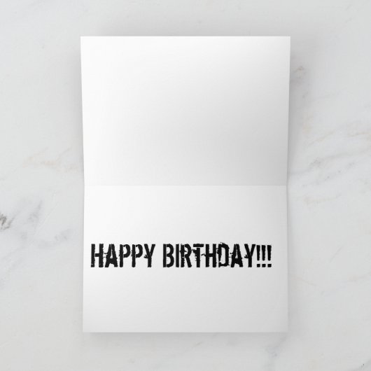 Monkey See Monkey Doo - Happy Birthday Kaart (Binnen)