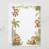 Monkey See Monkey Two Jungle 2de Verjaardag Kaart (Achterkant)