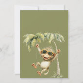 Monkey See Second Birthday Kaart (Achterkant)