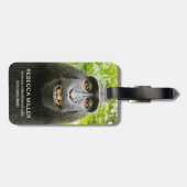 Monkey Selfie Bagagelabel (Achterkant horizontaal)