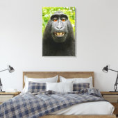 Monkey Selfie Canvas Afdruk (Insitu (Slaapkamer))