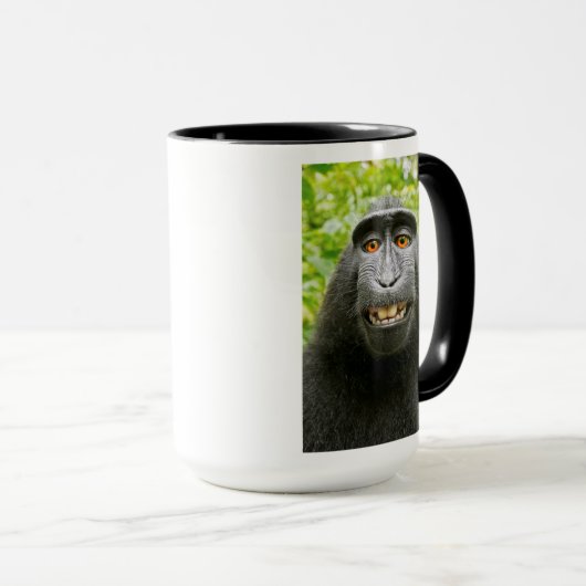 Monkey Selfie Mok (Voorkant rechts)