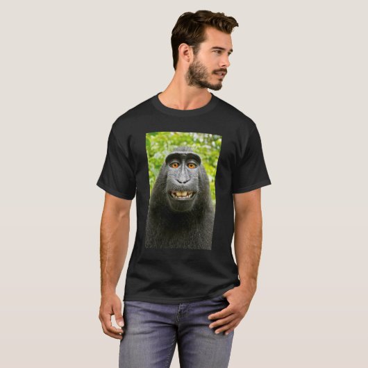 Monkey Selfie T-shirt (Voorkant volledig)