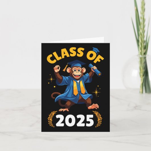 Monkey Senior CL van 2025 Afstuderen Day School Co Kaart (Voorkant)