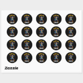 Monkey Senior CL van 2025 Afstuderen Day School Co Ronde Sticker (Vel)