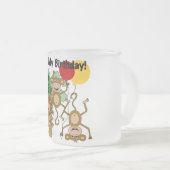 Monkey Shine 1e Verjaardag Tshirts en geschenken Matglas Koffiemok (Voorkant rechts)