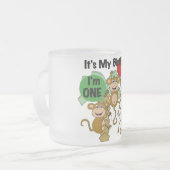 Monkey Shine 1e Verjaardag Tshirts en geschenken Matglas Koffiemok (Voorkant links)