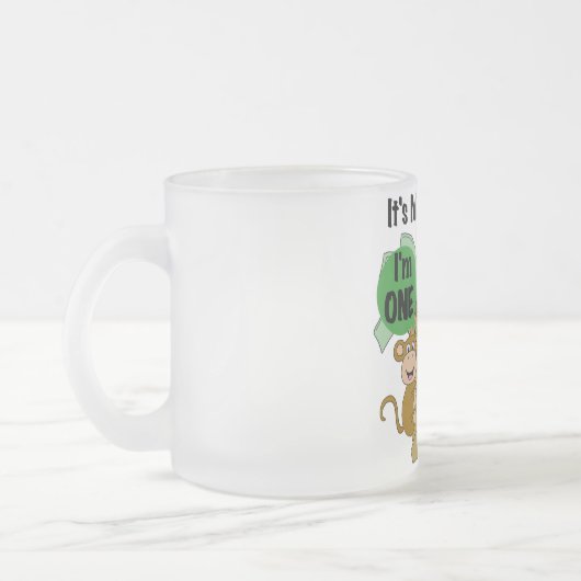 Monkey Shine 1e Verjaardag Tshirts en geschenken Matglas Koffiemok (Links)