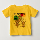 Monkey Shine 1st Birthday T-shirts en cadeautjes (Voorkant)