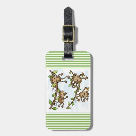 Monkey Shine Bagagelabel (Voorkant verticaal)