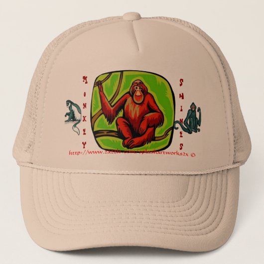 Monkey Shines ballcap Trucker Pet (Voorkant)