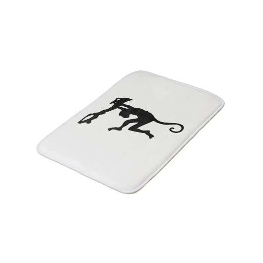 Monkey Silhouette Badmat (Gekanteld)