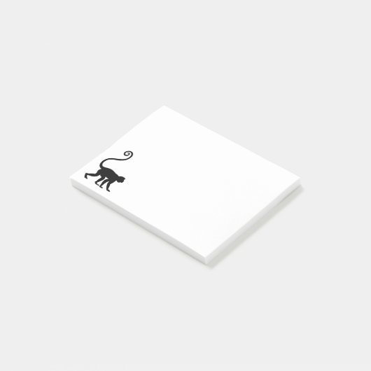 Monkey Silhouette Post-it® notes (Schuin)