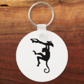 Monkey Silhouette Sleutelhanger (Voorkant)