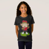Monkey Singer Microfoon T-shirt (Voorkant volledig)