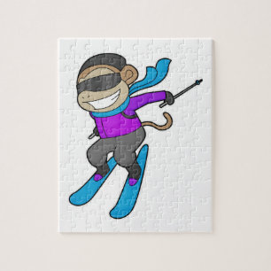 Monkey Skier Ski Legpuzzel