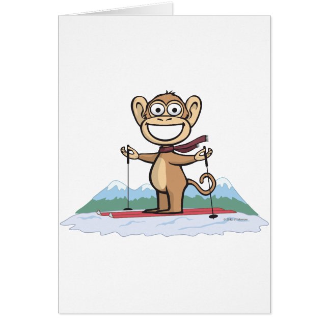 Monkey Skiing (Voorkant)